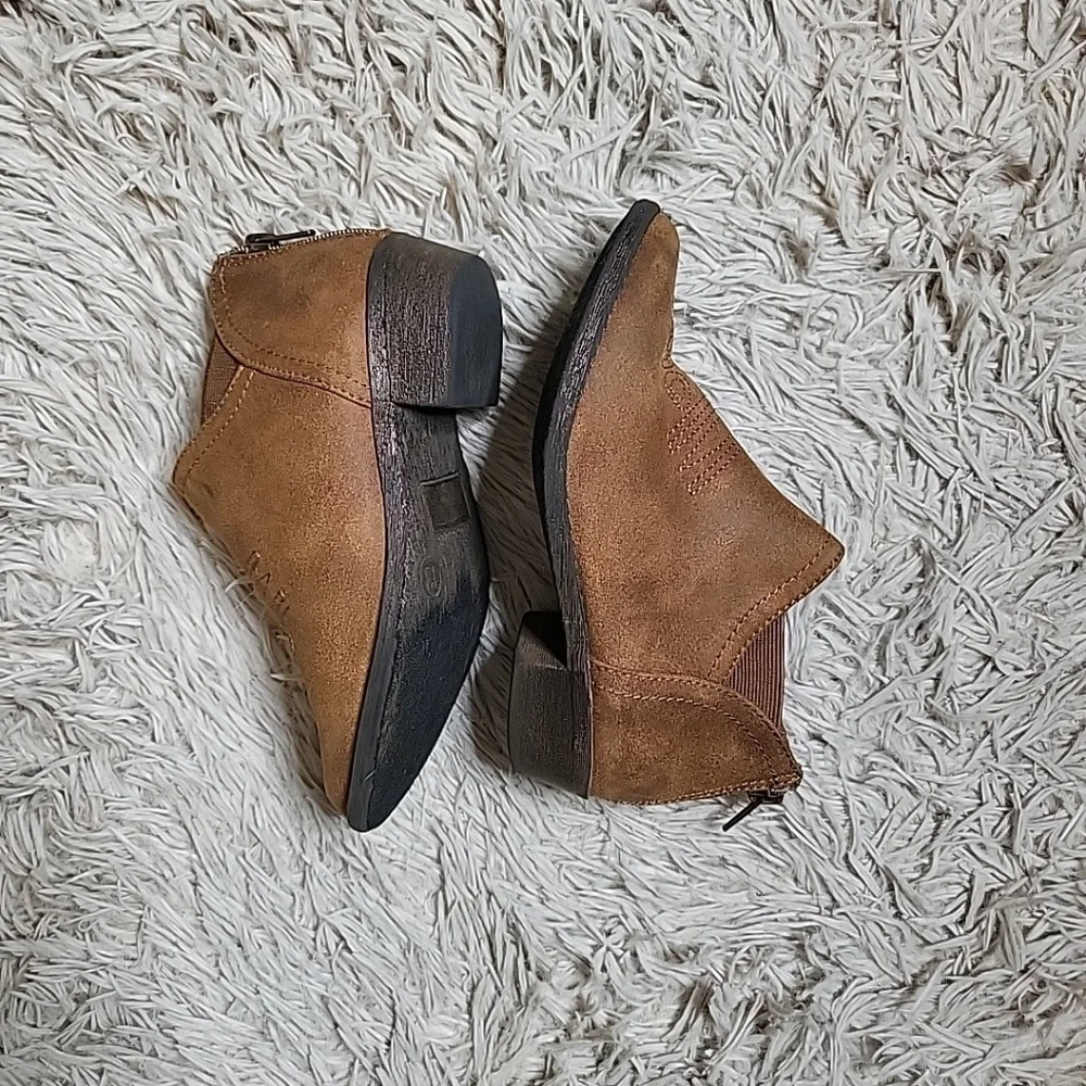 Little Girls Kids Youth Brown Western Booties Cat & Jack Size 13 Country Cowboy